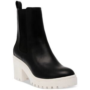 New Wild Pair Women's Brooklan Chelsea Booties Size 10 Blk/ White NWT